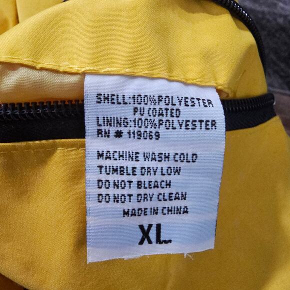 TYBEE Island Georgia Reversable Men's Jacket Size XL Yellow / Blue Cape Cod - Picture 10 of 11